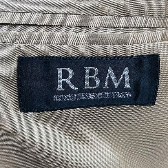 RBM 48R Sport Coat Wool Camel Blend Beige Two Button Lined Vented - Picture 3 of 8